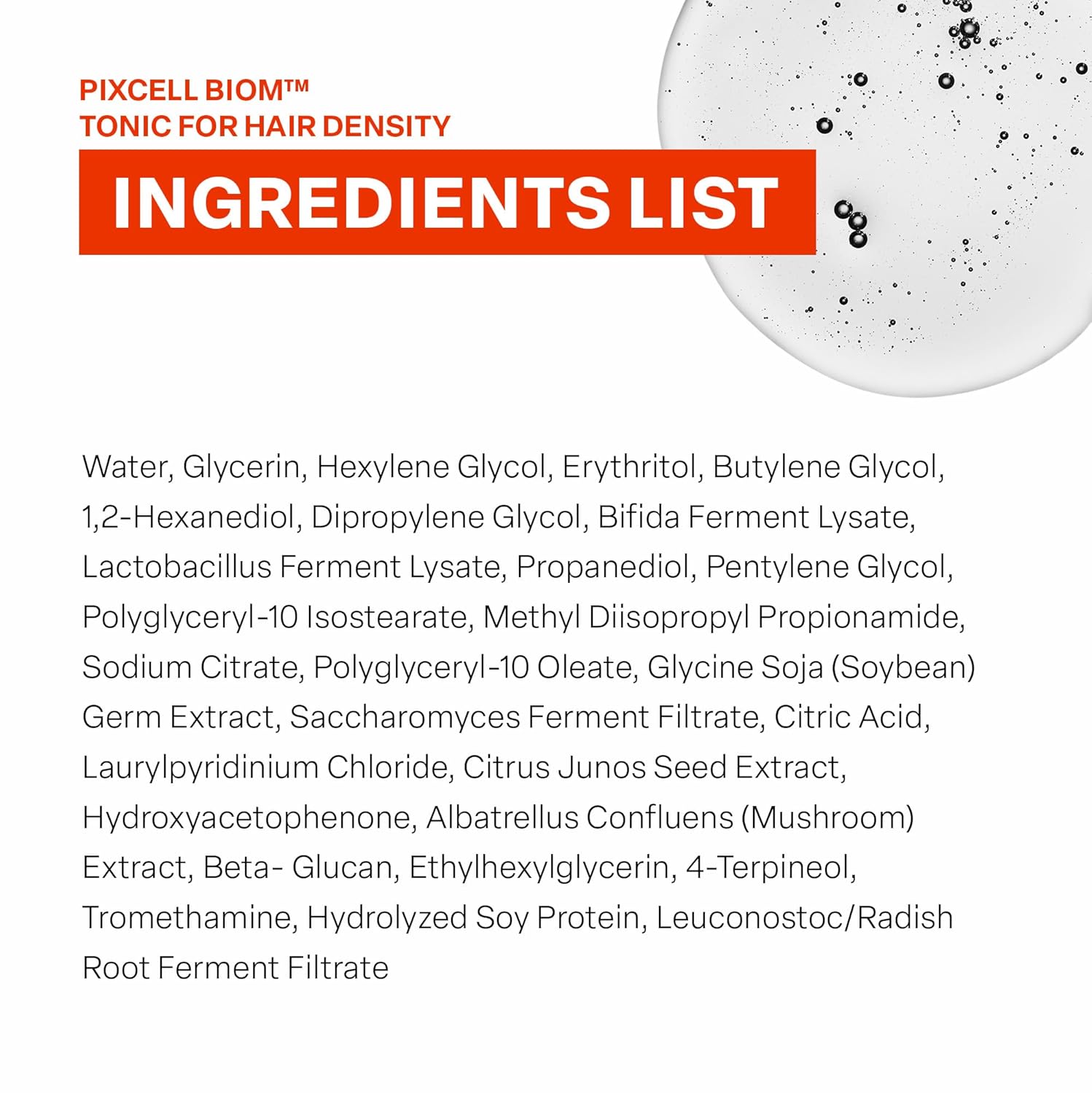 PIXCELL BIOM™ TONIC FOR HAIR DENSITY (4.39 Fl. Oz.,130ml)